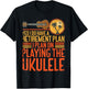 Hawaiian Ukulele Uke Yes I Do Have A Retirement Plan I Plan T-Shirt - T-Shirt | Black