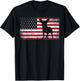 Vintage Chihuahua Dog Lover July 4th American Flag Men Women T-Shirt - T-Shirt | Black