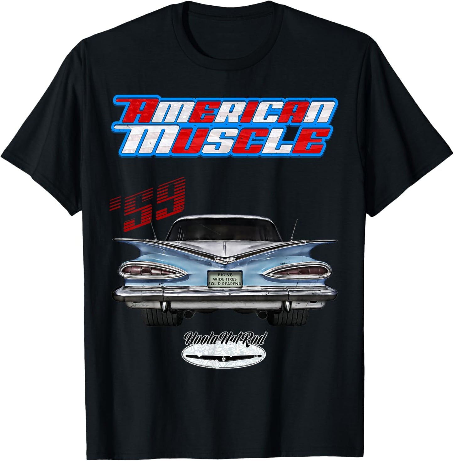 1959,59,Impala,Biscayne,Delray,BelAir,Rockabilly,Rock n Roll T-Shirt - T-Shirt | Black