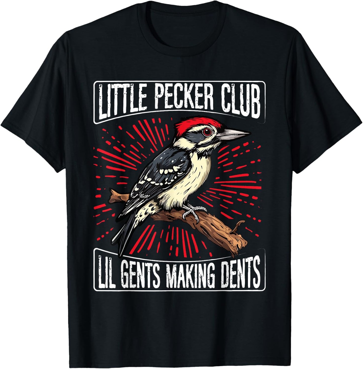 Little Pecker Club Lil Gents Making Dents T-Shirt - T-Shirt | Black