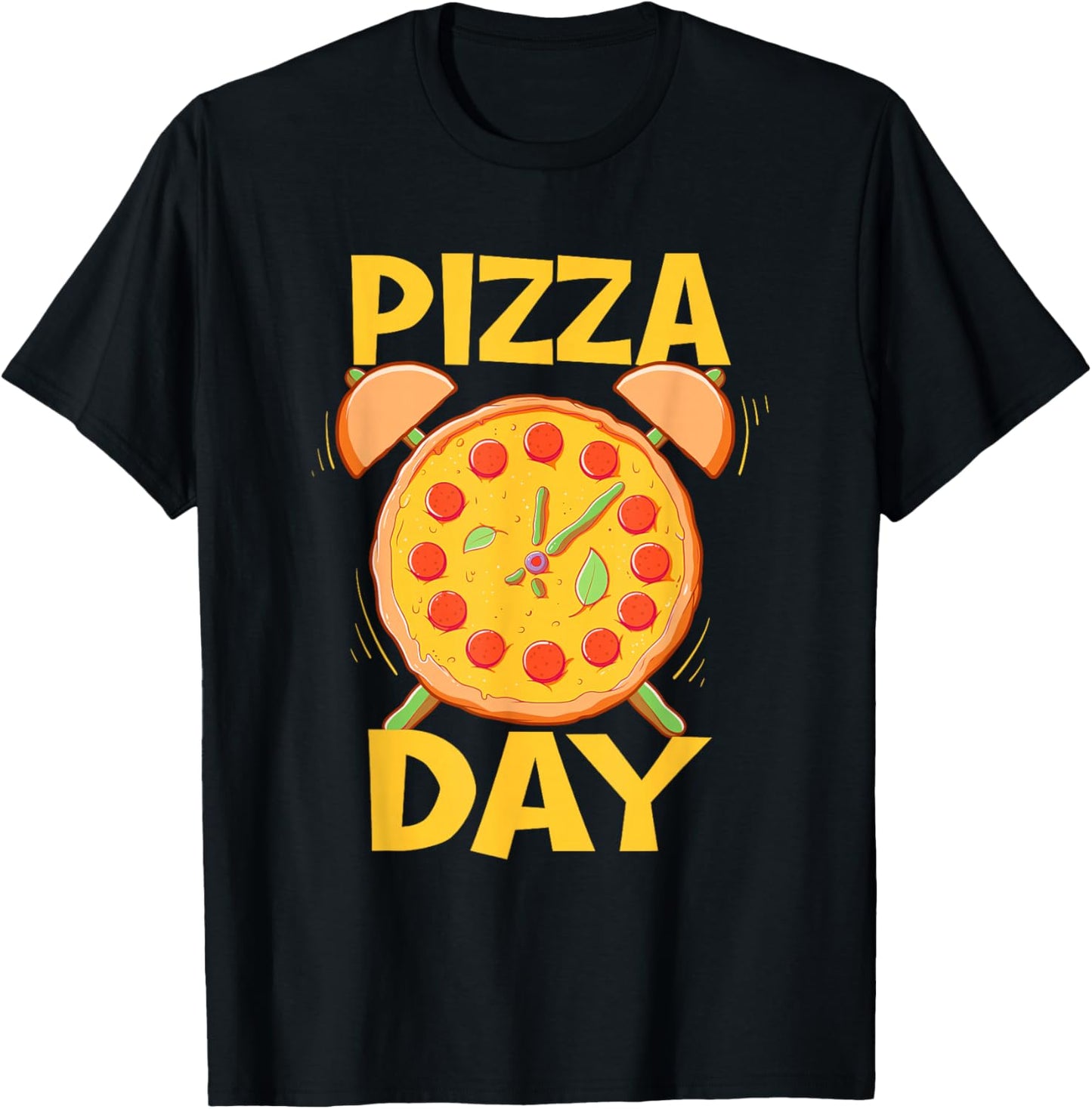 Pizza Day - Pizza Baker Food Lover T-Shirt - T-Shirt | Black