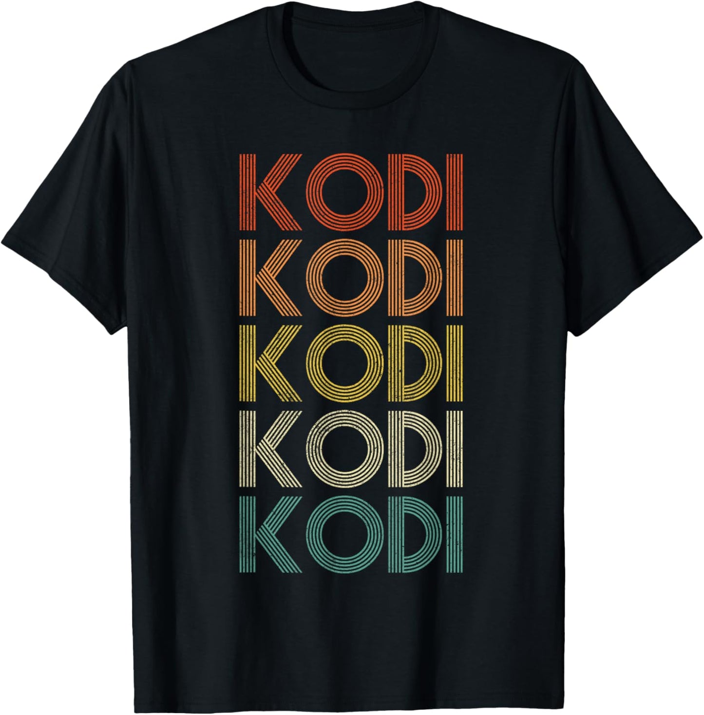 Kodi - Gifts Adults Kids Black Small Retro Modern Graphic T-Shirt - T-Shirt | Black