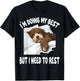 Bernedoodle Dog Pajamas Nightgown Sleeping Napping T-Shirt - T-Shirt | Black