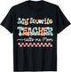 My Favorite Teacher Calls Me Mom Mother's Day Checkered Mama Men Women T-Shirt - T-Shirt | Black