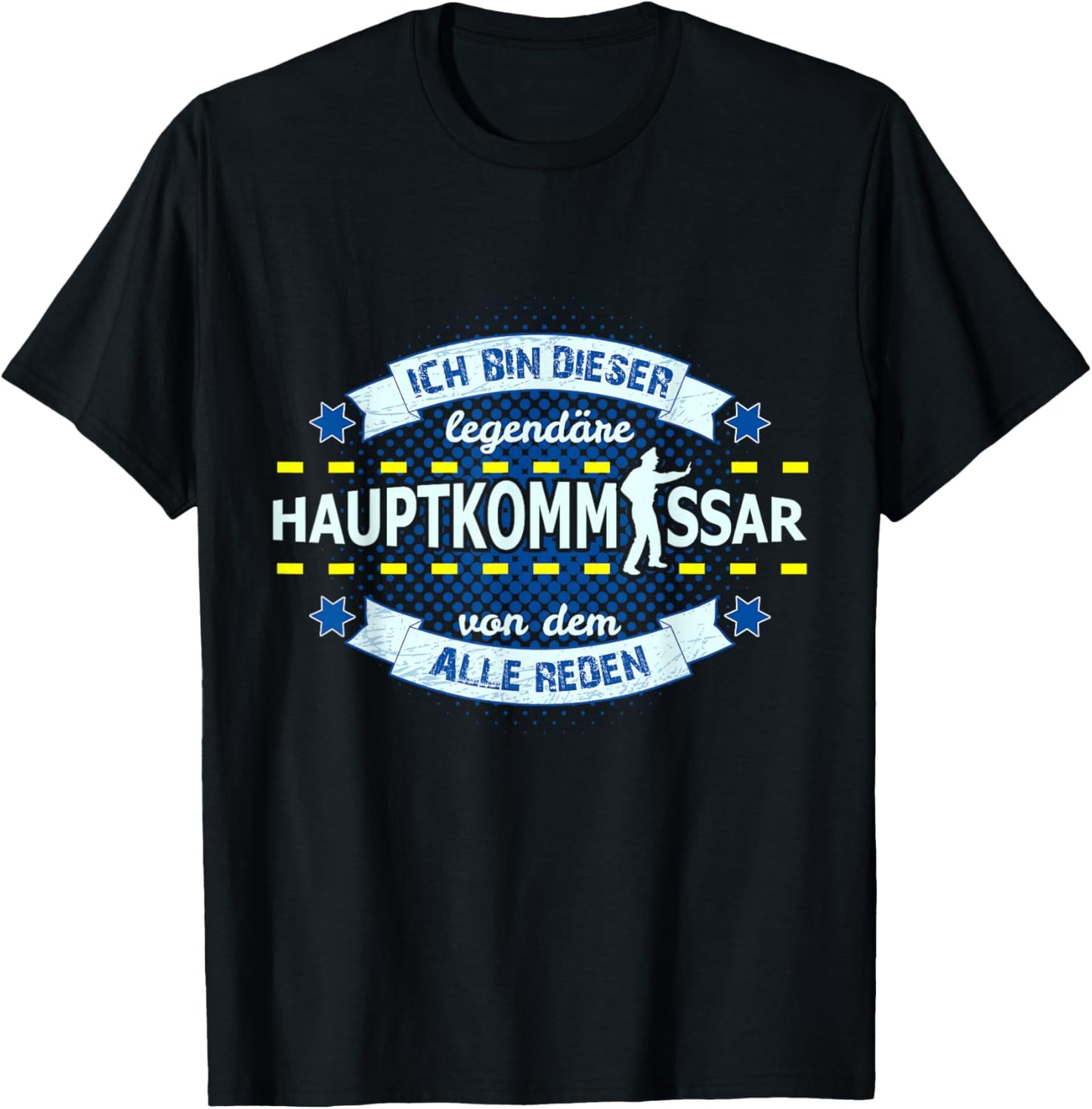 Polizeihauptkommissar Beförderung T-Shirt - T-Shirt | Black