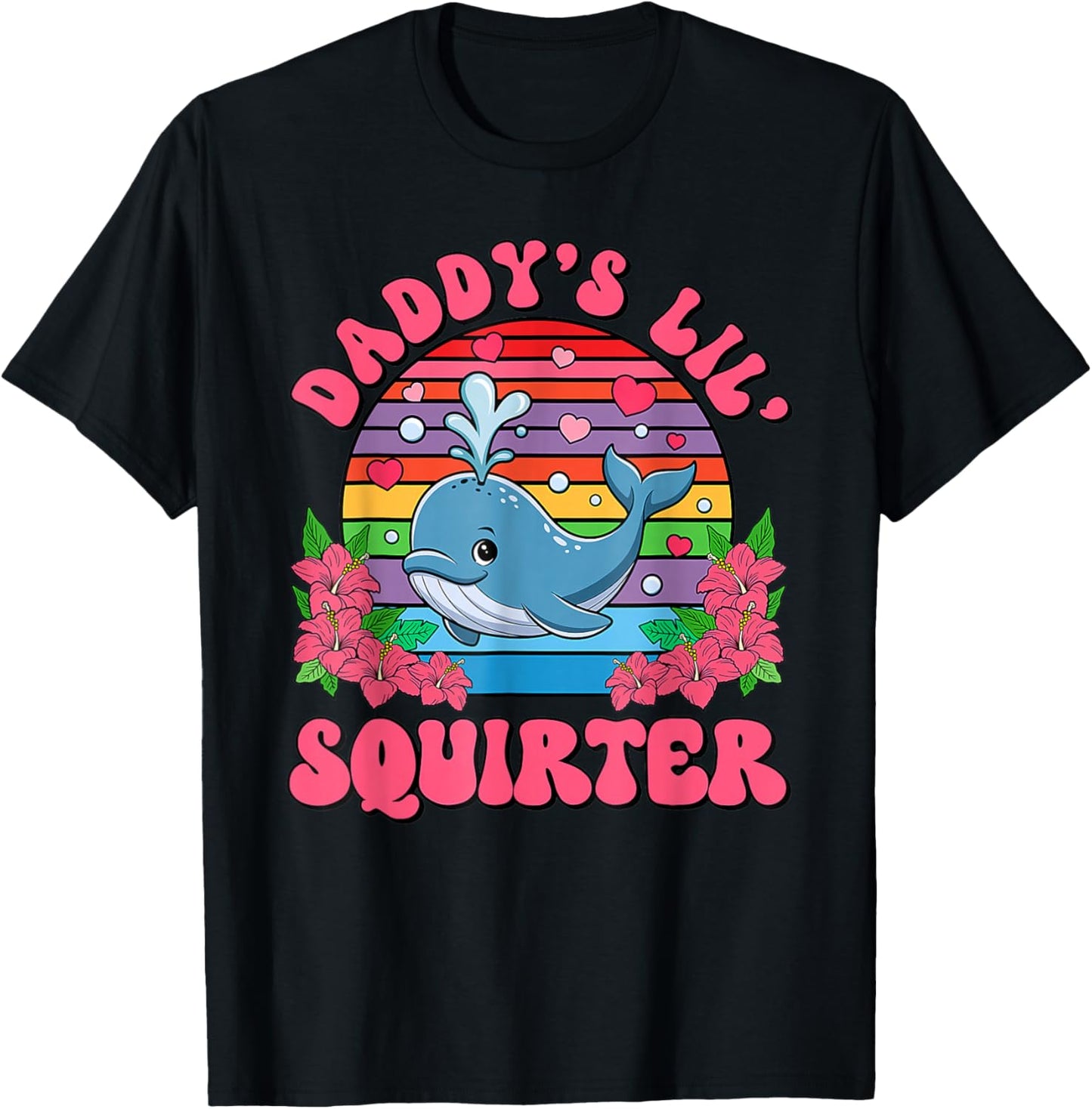 Unangemessene lustige Daddy's Lil Squirter Peinliche Frauen T-Shirt - T-Shirt | Black