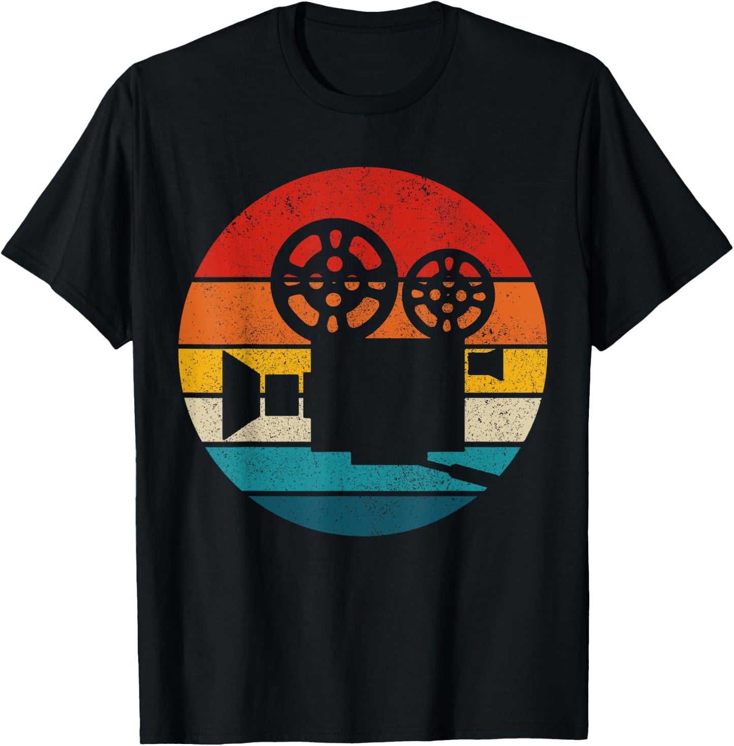 Vintage Camera Film Cameraman T-Shirt - T-Shirt | Black