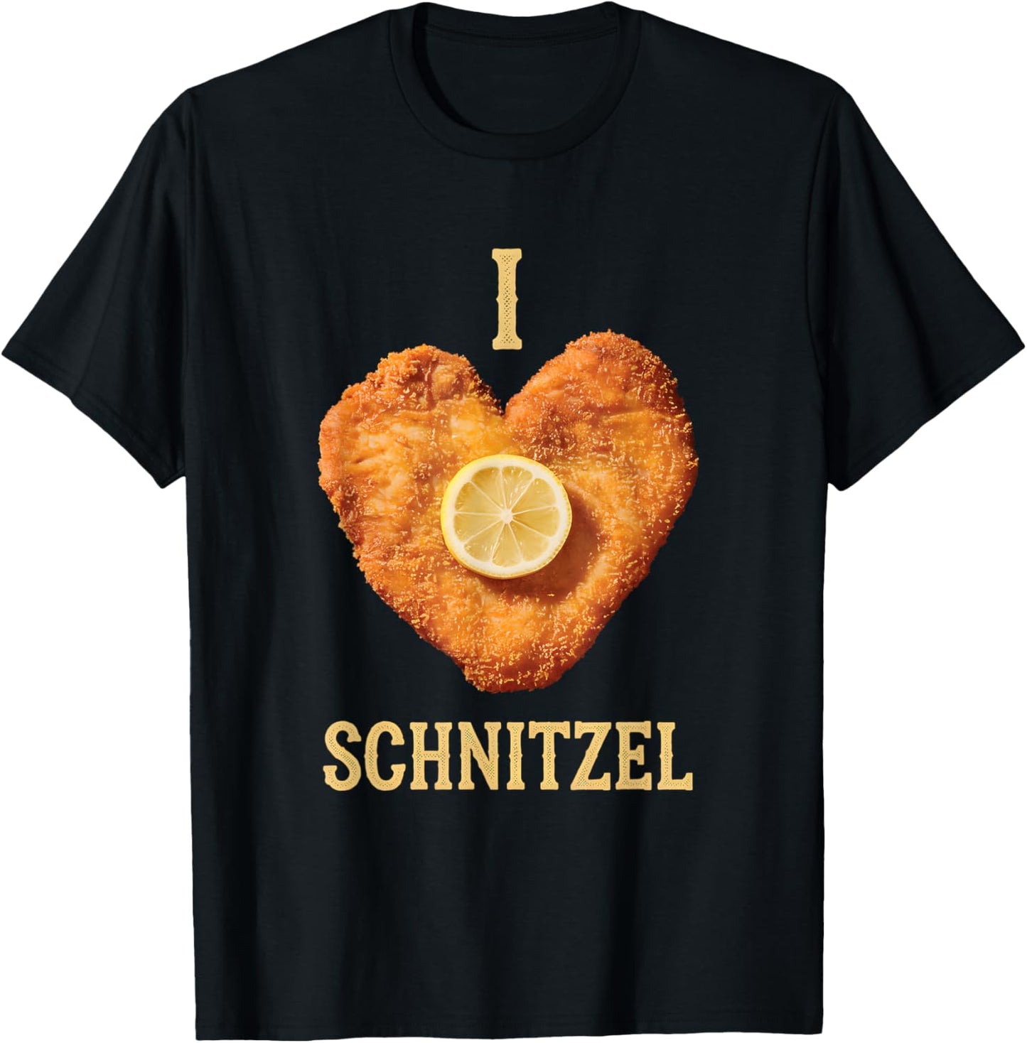 Ich liebe Schnitzel T-Shirt - T-Shirt | Black