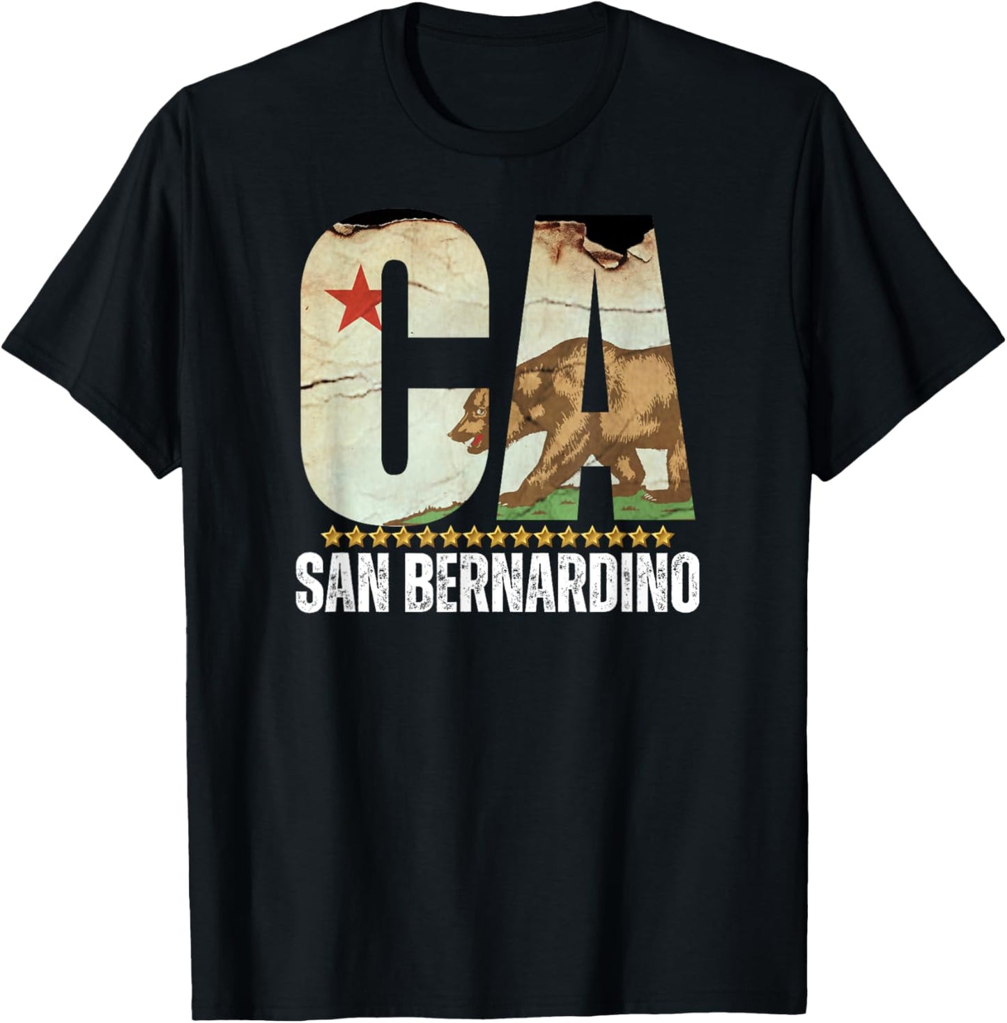 San Bernardino, California CA, Major USA City T-Shirt - T-Shirt | Black