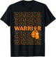 Leukemia Awareness Warrior Orange Ribbon Boxing Gloves T-Shirt - T-Shirt | Black