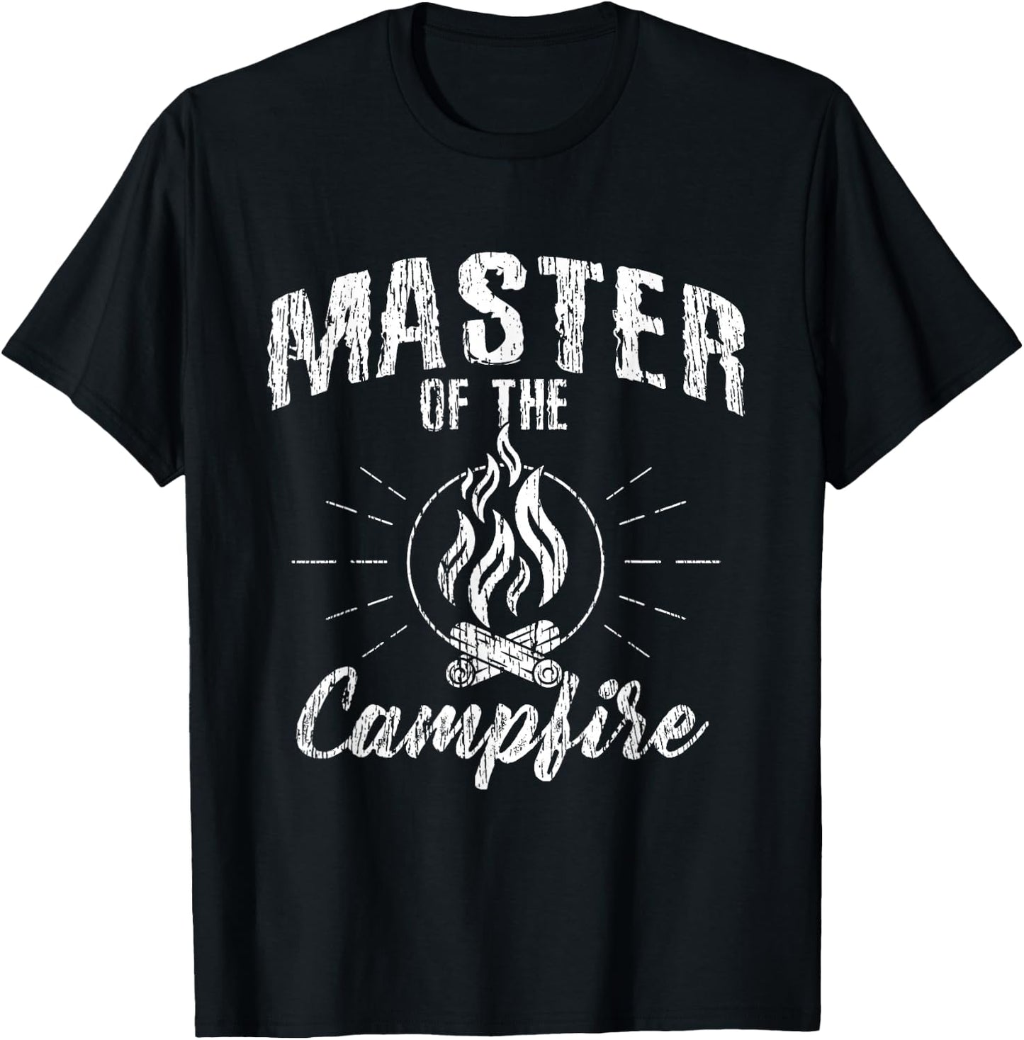 Master Of The Campfire - Camping Scout Shirt Gift T-Shirt - T-Shirt | Black