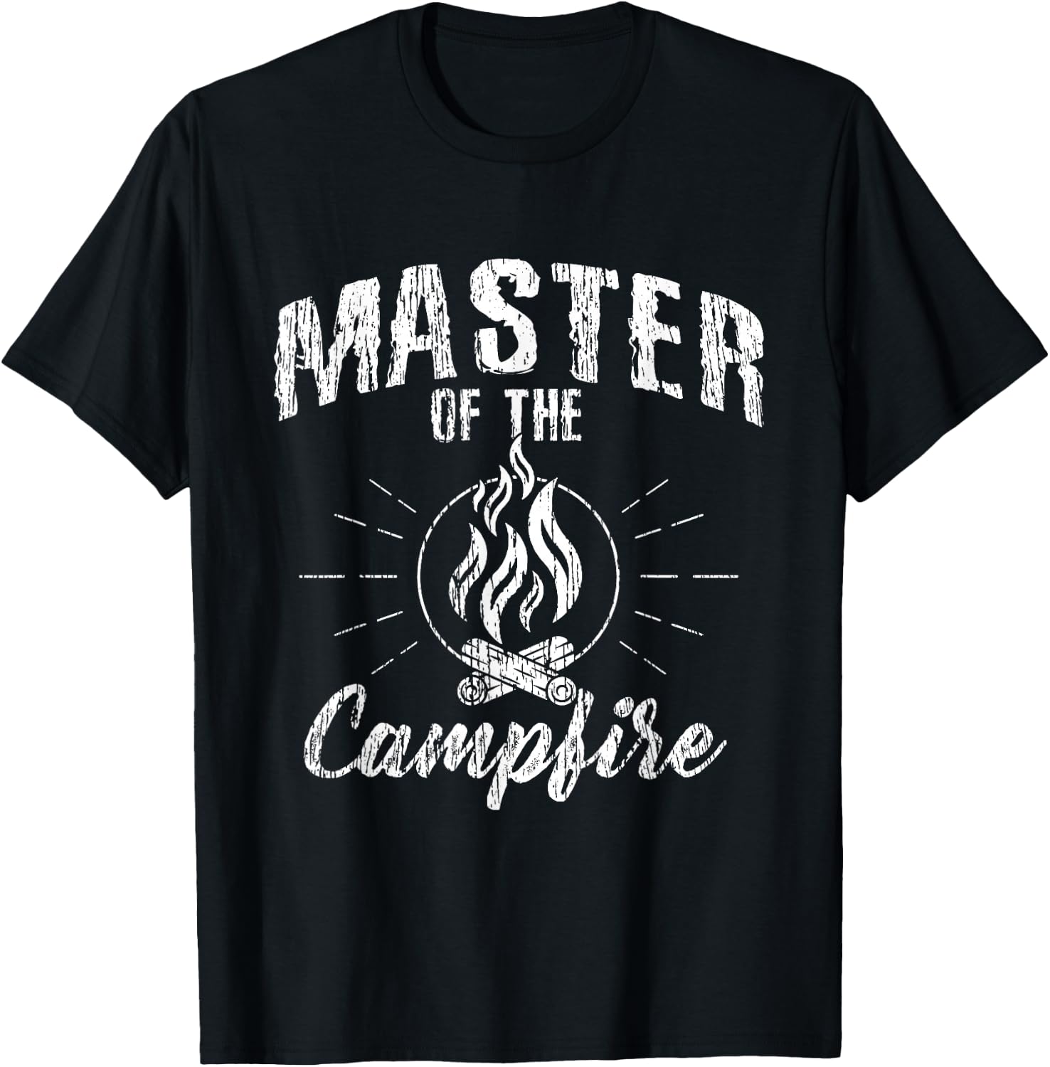 Master Of The Campfire - Camping Scout Shirt Gift T-Shirt - T-Shirt | Black