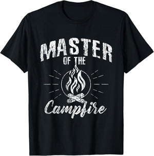 Master Of The Campfire - Camping Scout Shirt Gift T-Shirt - T-Shirt | Black