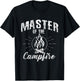 Master Of The Campfire - Camping Scout Shirt Gift T-Shirt - T-Shirt | Black