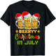 Funny Mugs Of Beer Lights Christmas In July Summer Vacation Women T-Shirt - T-Shirt | Black