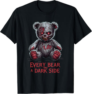 Schrecklicher Teddy Gruseliger Plüsch Horror Teddybär Gruselig T-Shirt - T-Shirt | Black