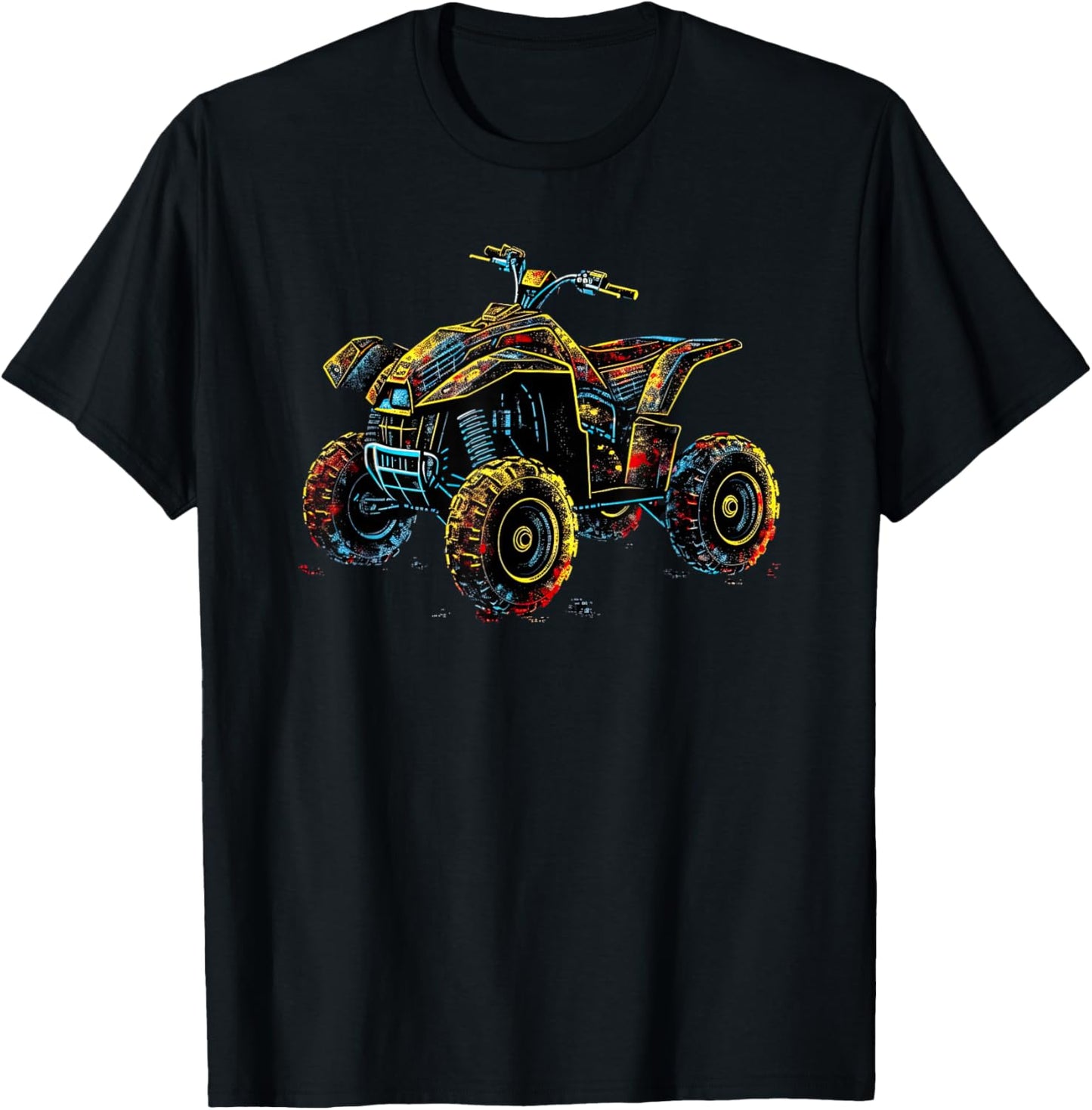 Quad 4 Wheeler ATV Racing: Thrills Offroad T-Shirt - T-Shirt | Black