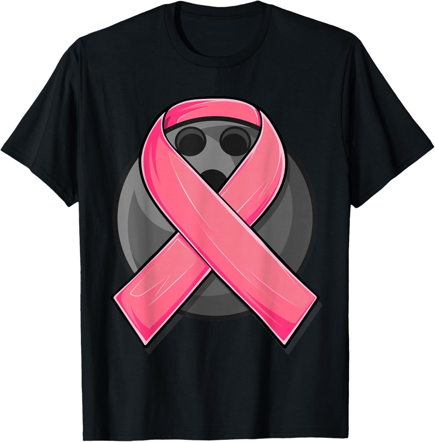 Breast Cancer Awareness Bowling Shirts, Pink Cancer Support T-Shirt - T-Shirt | Black