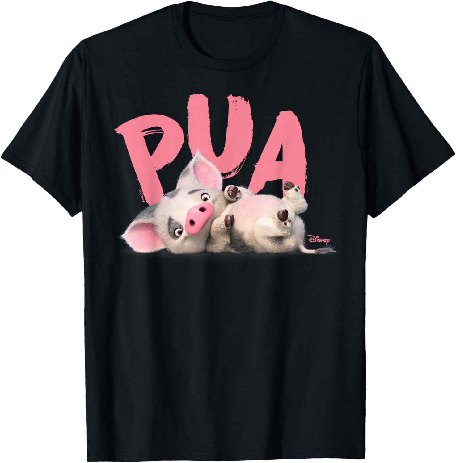 Moana - Pua The Pig T-Shirt - T-Shirt | Black