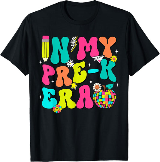 In My Pre-K Era Back To School First Day of School Boy Girl T-Shirt - T-Shirt | Black