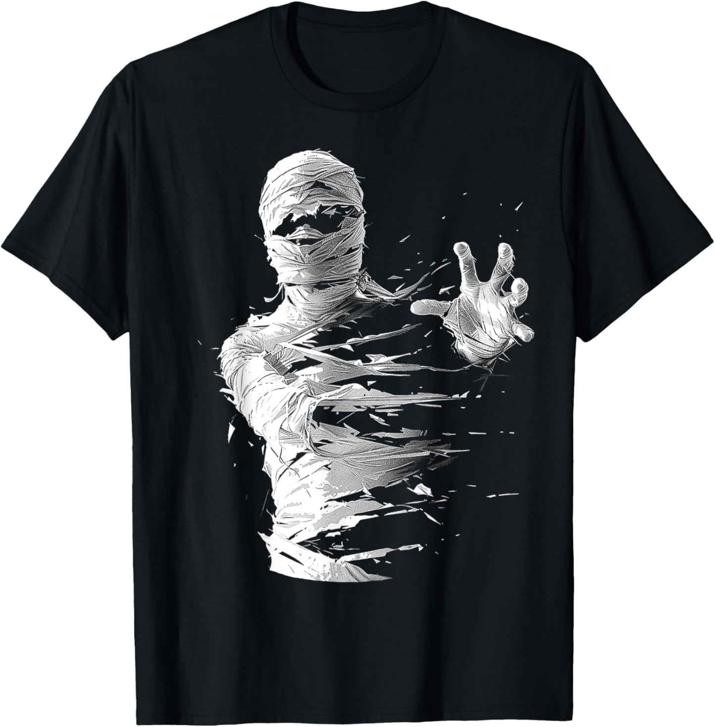 Mummy Costume Halloween Spooky Art Mummy T-Shirt - T-Shirt | Black
