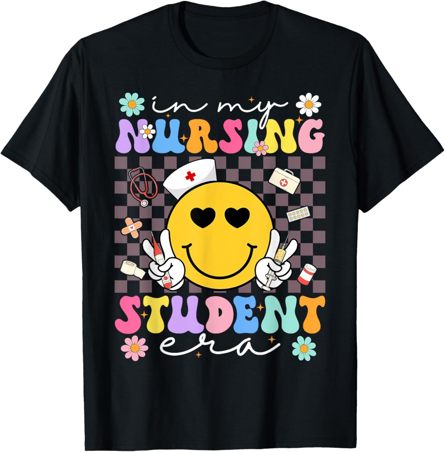 In My Nursing Student Era Future Nurse Nursing School T-Shirt - T-Shirt | Black