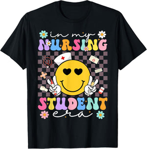 In My Nursing Student Era Future Nurse Nursing School T-Shirt - T-Shirt | Black