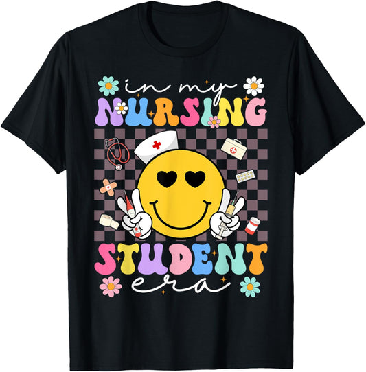 In My Nursing Student Era Future Nurse Nursing School T-Shirt - T-Shirt | Black
