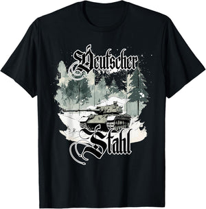 German steel Tiger tank Legendary tanks WWII soldiers T-Shirt - T-Shirt | Black