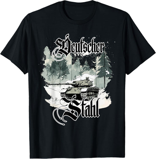 German steel Tiger tank Legendary tanks WWII soldiers T-Shirt - T-Shirt | Black