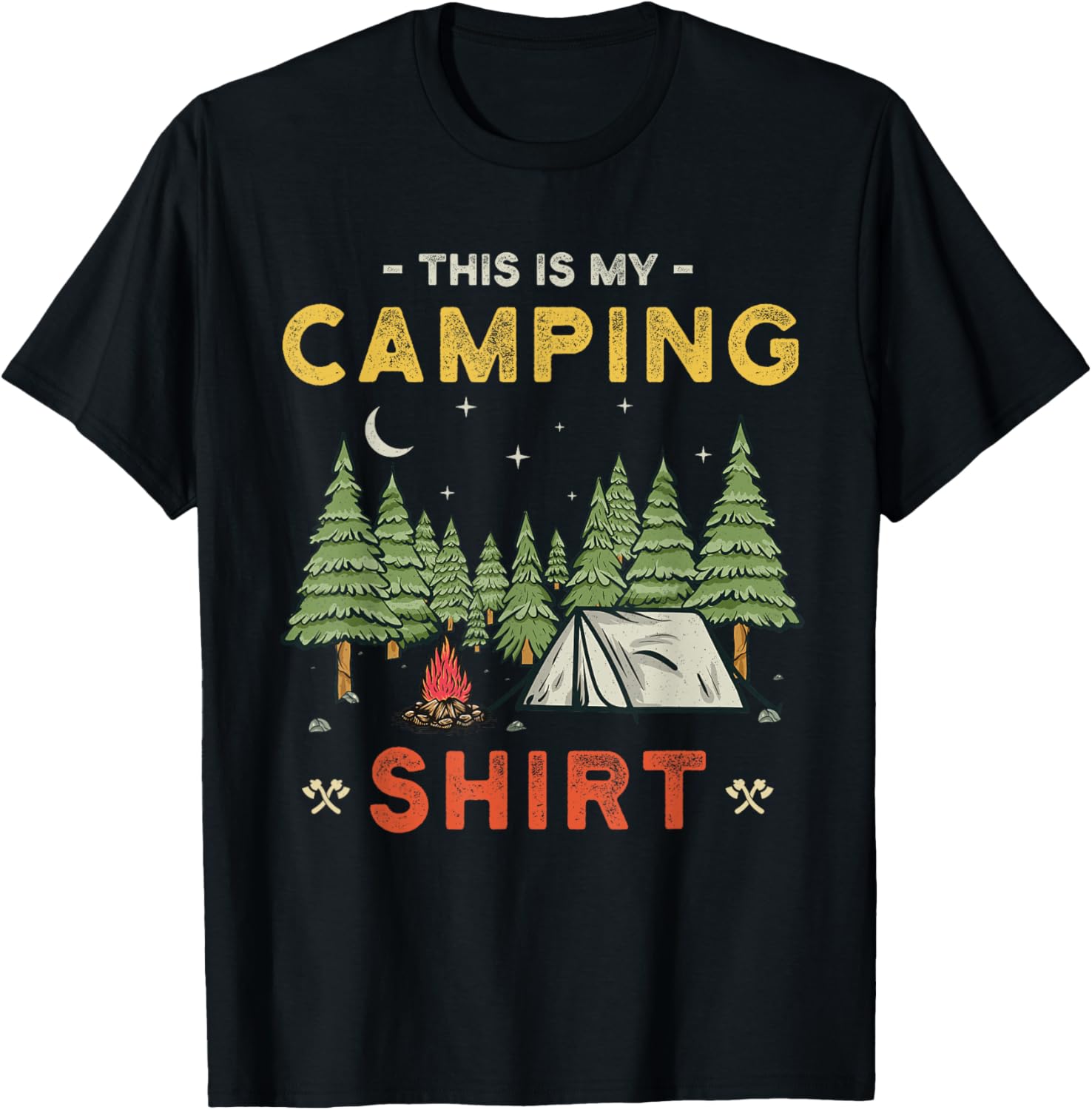 Camping Cosuin Funny Camper T-Shirt - T-Shirt | Black