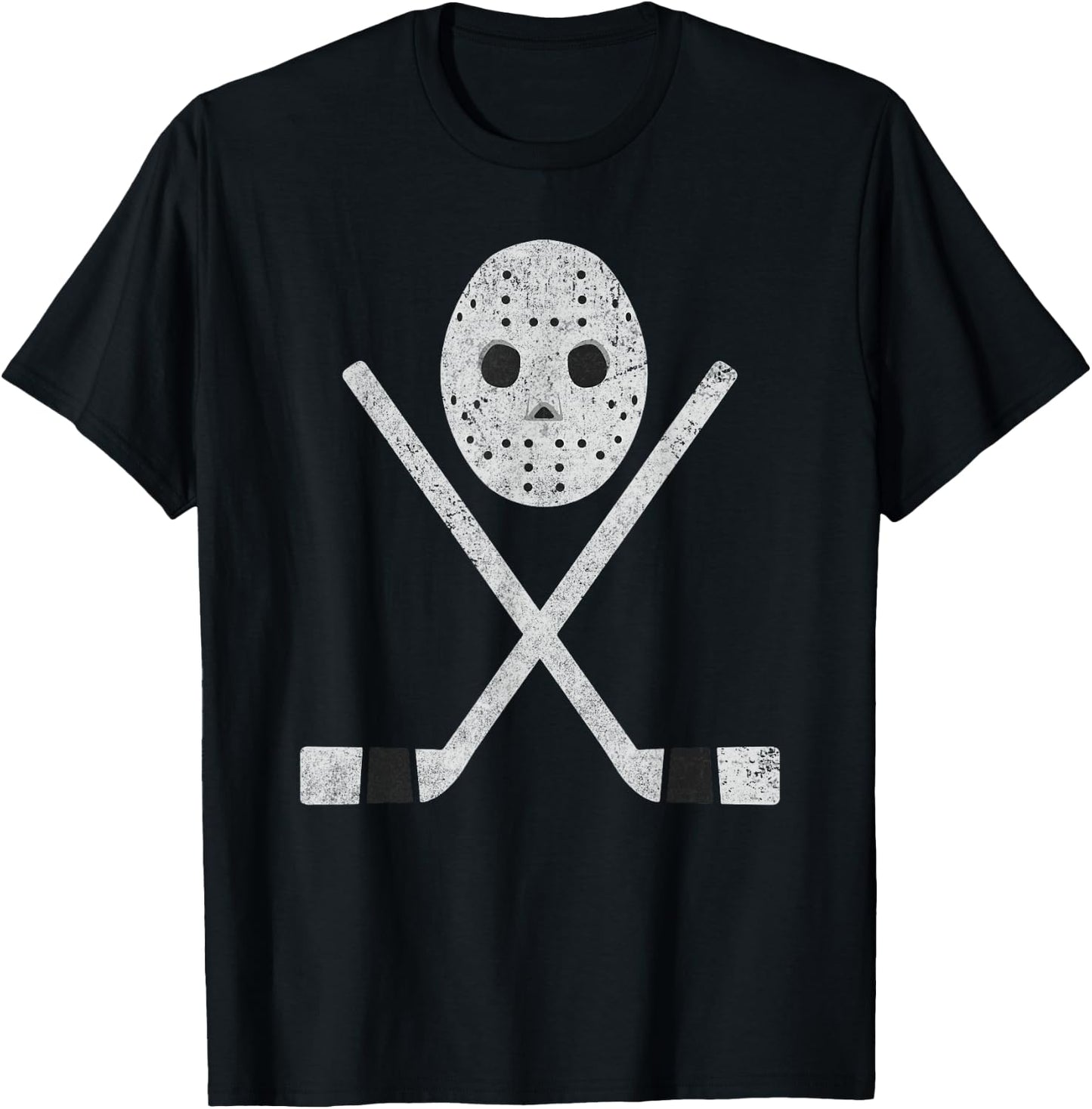 Cool Fear The Goalie Retro Mask Hockey T-Shirt - T-Shirt | Black