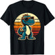 Dinosaur T-Rex Retro Funny Dinosaur T-Shirt - T-Shirt | Black