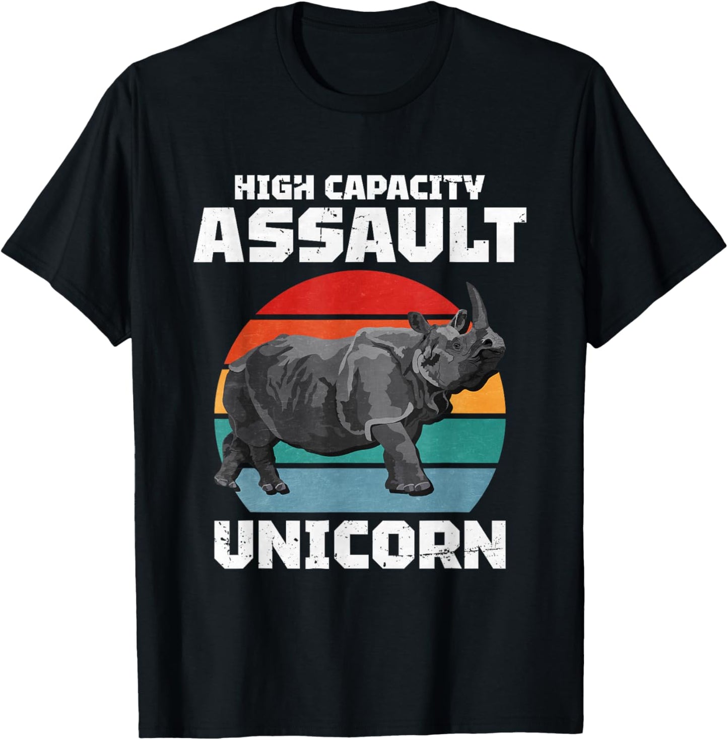 High Capacity Assault Unicorn T-Shirt - T-Shirt | Black