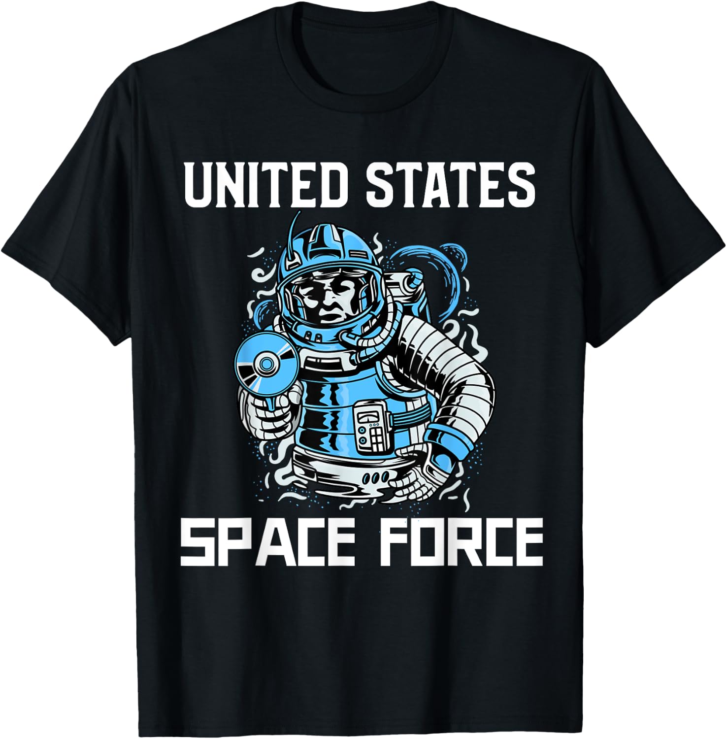 United States Space Force Space Man T-Shirt - T-Shirt | Black