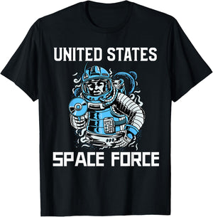 United States Space Force Space Man T-Shirt - T-Shirt | Black