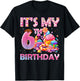 It’s My 6th Birthday Sweet Candy 6 Years Old T-Shirt - T-Shirt | Black