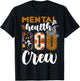 Mental Health Boo Crew Halloween Matching Counselor T-Shirt - T-Shirt | Black