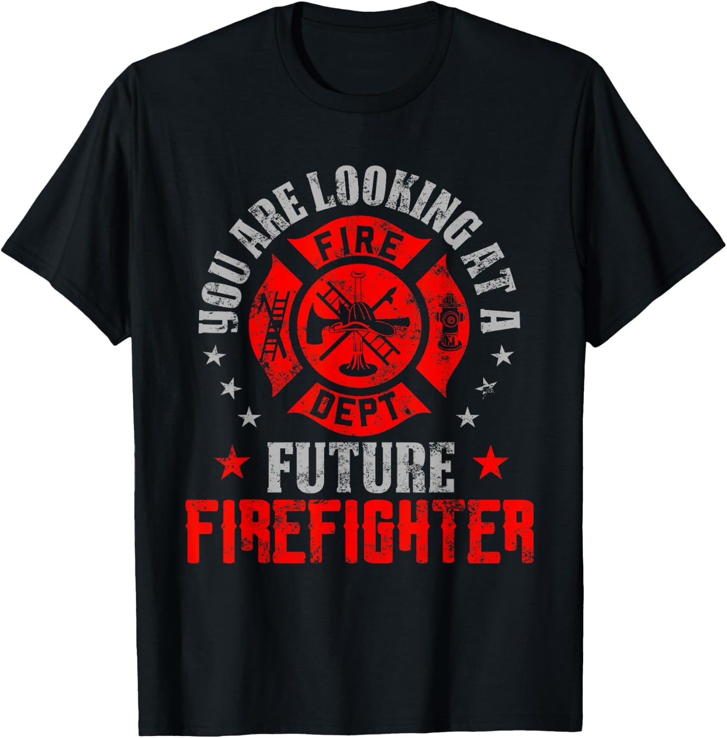 You are looking at a Future Firefighter gift T-Shirt - T-Shirt | Black