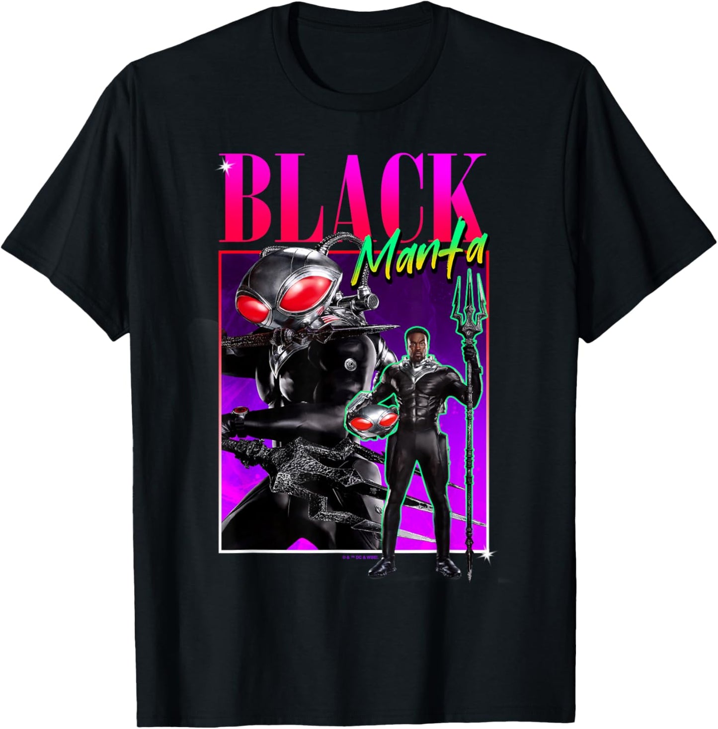 Aquaman and the Lost Kingdom 90's Style Black Manta T-Shirt - T-Shirt | Black