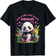 Just A Girl Who Loves Pandas Design T-Shirt - T-Shirt | Black