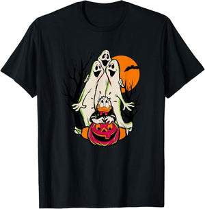 Disney Mickey and Friends Halloween Donald Duck & Ghosts T-Shirt - T-Shirt | Black
