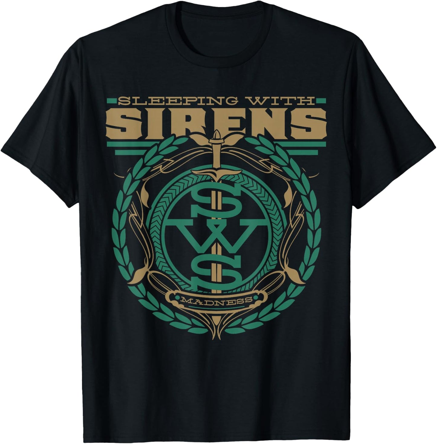 Sleeping With Sirens - Green Madness - Official Merchandise T-Shirt - T-Shirt | Black
