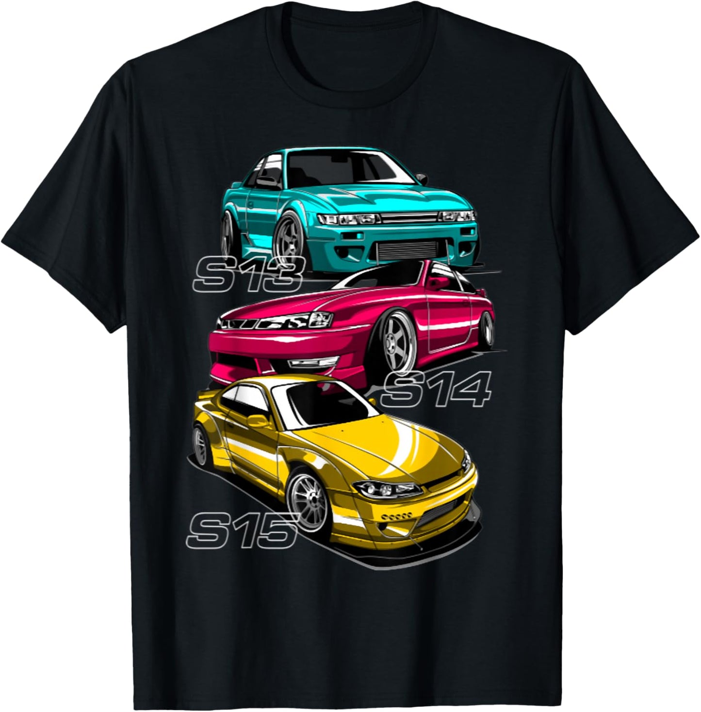 Silvia s13 s14 s15 lover sport car T-Shirt - T-Shirt | Black