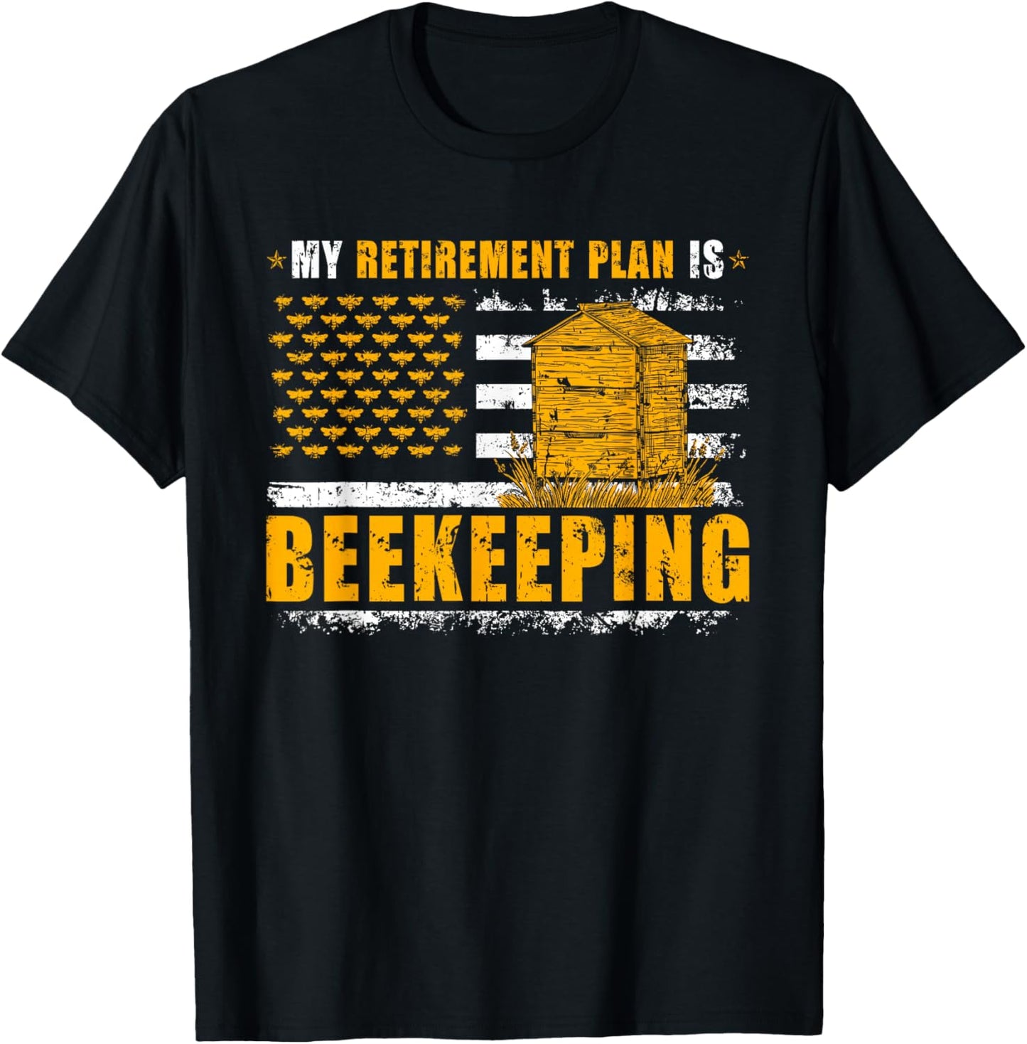 Honey Beekeeping Beekeeper My Retirement Plan Is Beekeeping T-Shirt - T-Shirt | Black