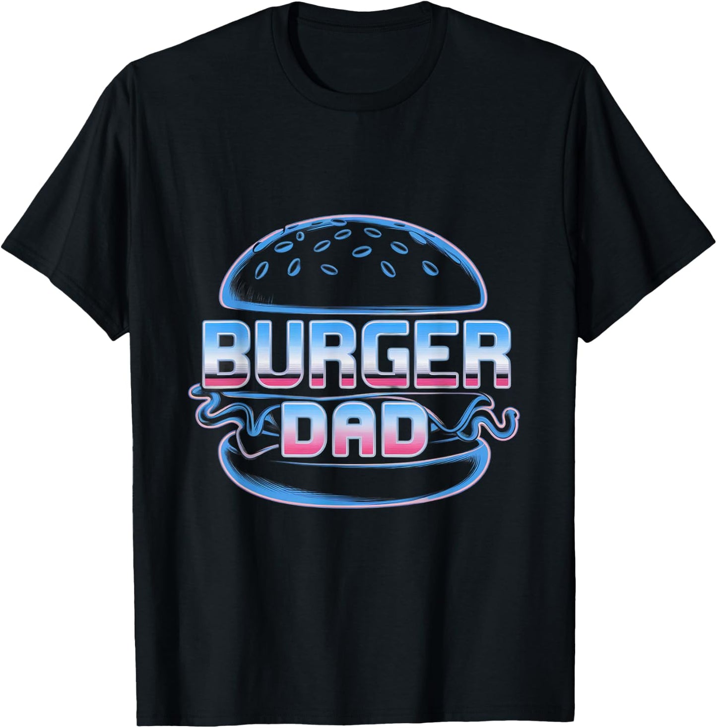 Funny Burger Lover Burger Mom Memes Love Burger Dad Jokes T-Shirt - T-Shirt | Black