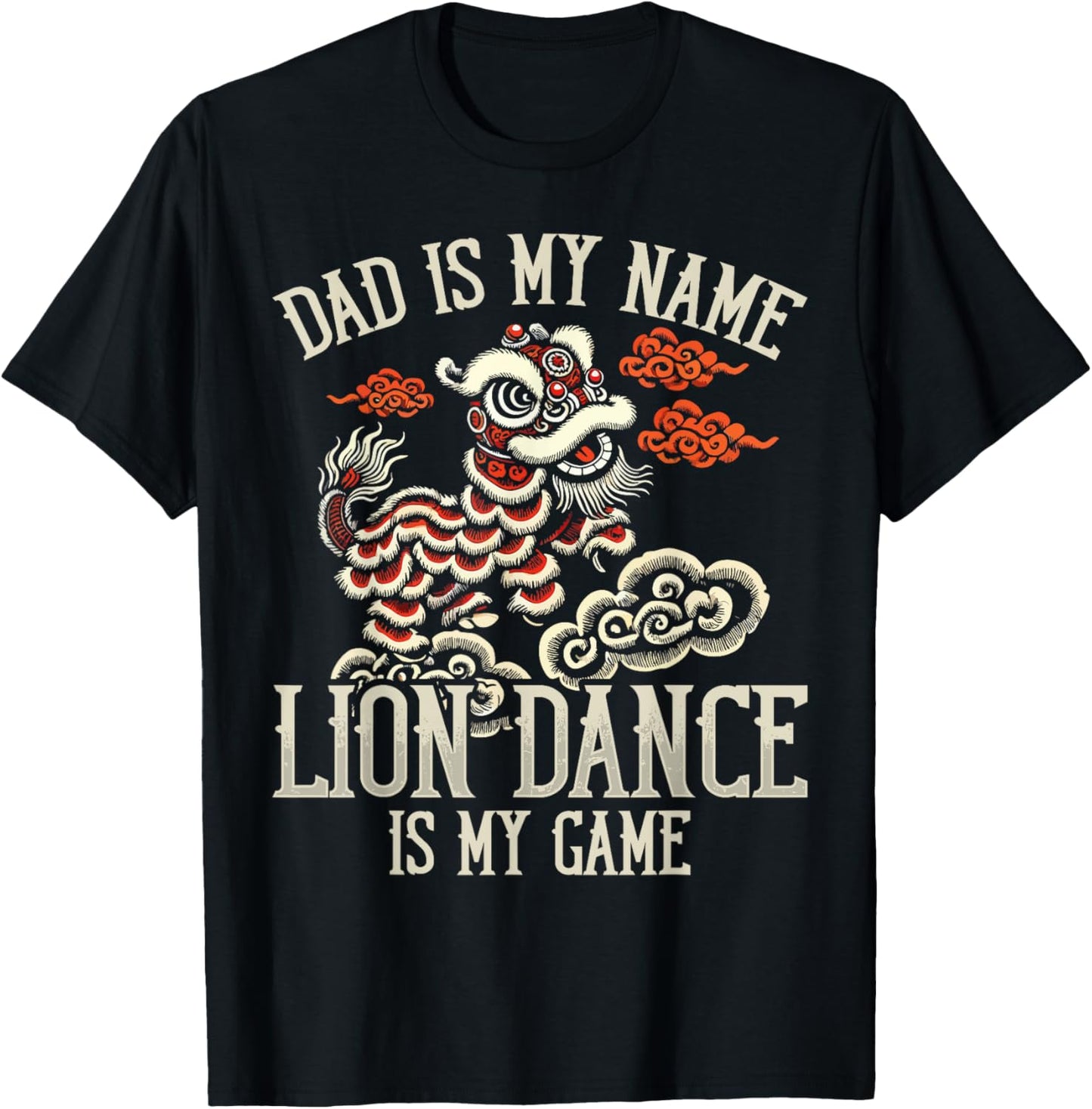 Lion Dance Lunar New Year Chinese New Year Lion Dance T-Shirt - T-Shirt | Black