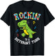 Rockin to Different Tune T-Rex Dance Autism Kid Boys Gift Small T-Shirt - T-Shirt | Black
