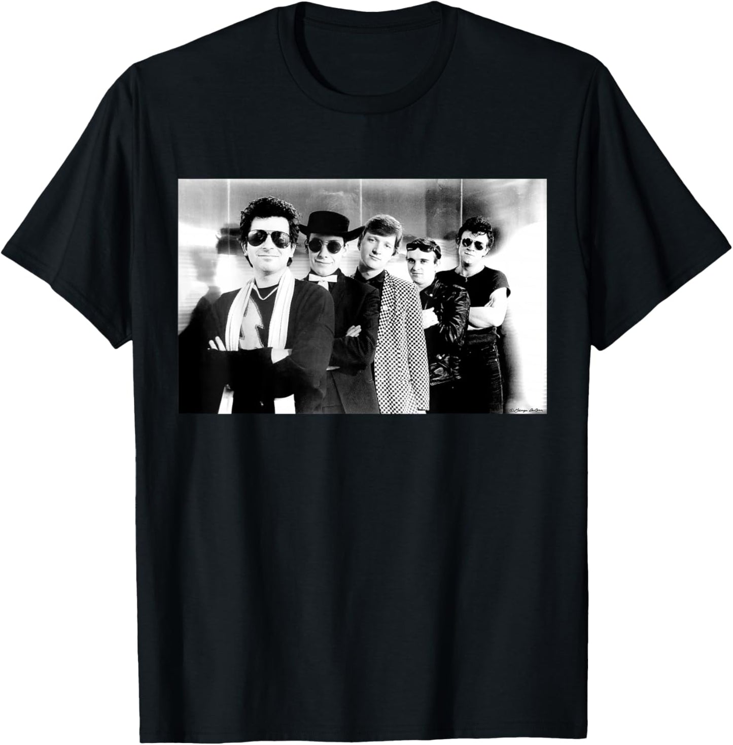 Squeeze Rock Band Publicity Shot By George DuBose T-Shirt - T-Shirt | Black