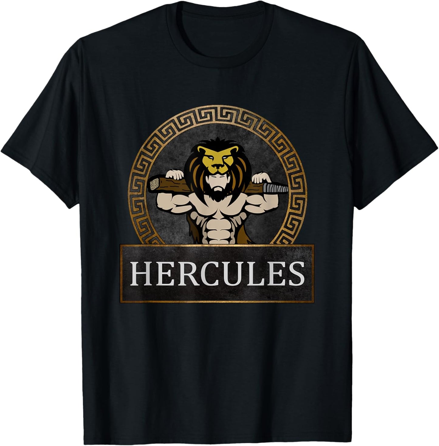 Ancient Roman Hero Hercules Strength of the Gods T-Shirt - T-Shirt | Black